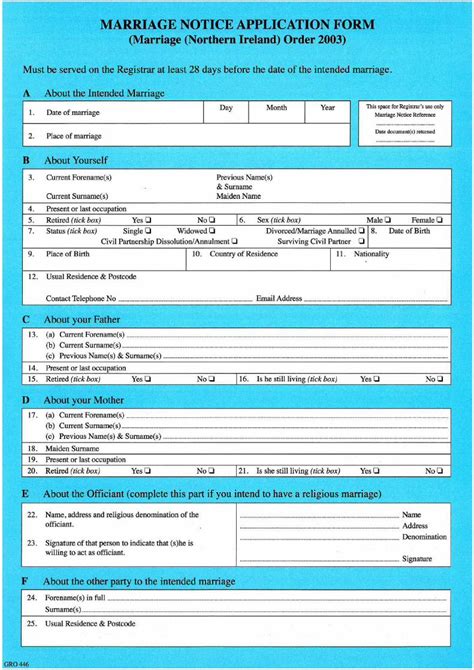 crs appointment|notification of marriage ireland.
